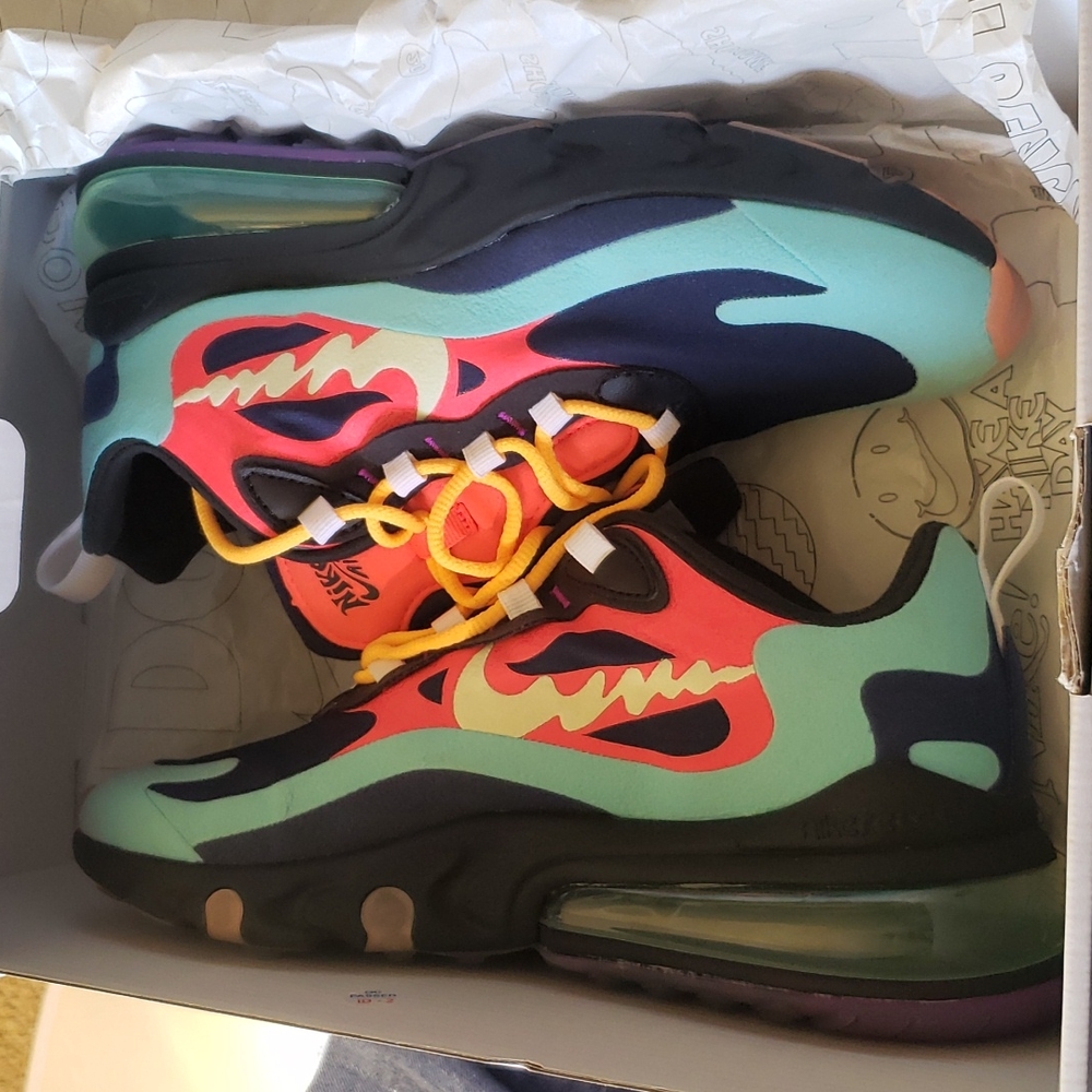 Nike Air Max 270 React Customized Sneakers Size 6.5 - Picture 14 of 14